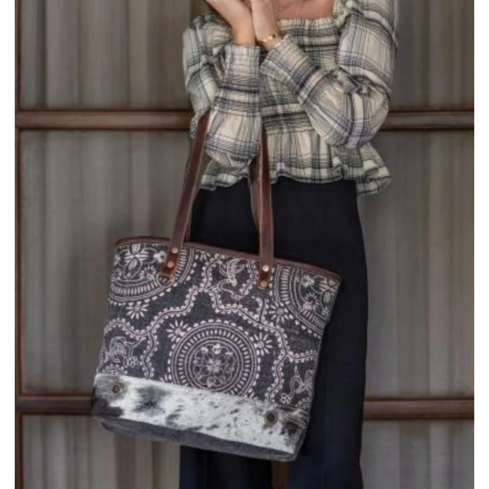 Myra Blue Eternity Tote Bag